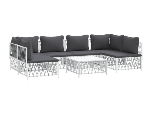 Ensemble de mobilier de jardin, 72 x 72 x 66 cm, gris