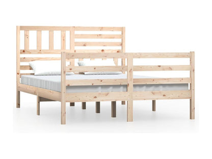 Matelas en bois massif, 150 x 200 cm, marron