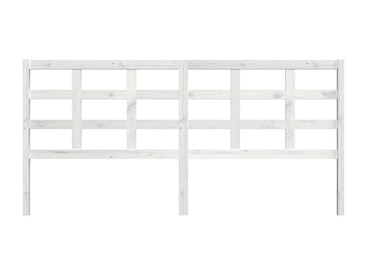 Cadre de lit en bois massif, 205,5 x 4 x 100 cm, blanc