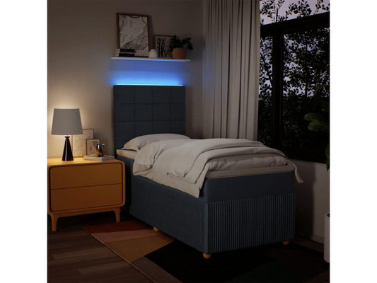 Matelas en tissu, 90 x 190 cm, bleu