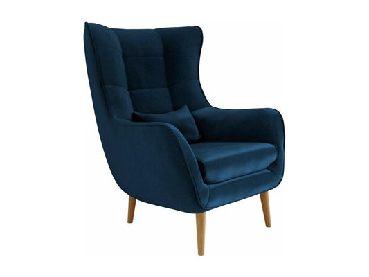 Fauteuil d'appoint, 106 x 80 x 95 cm, bleu
