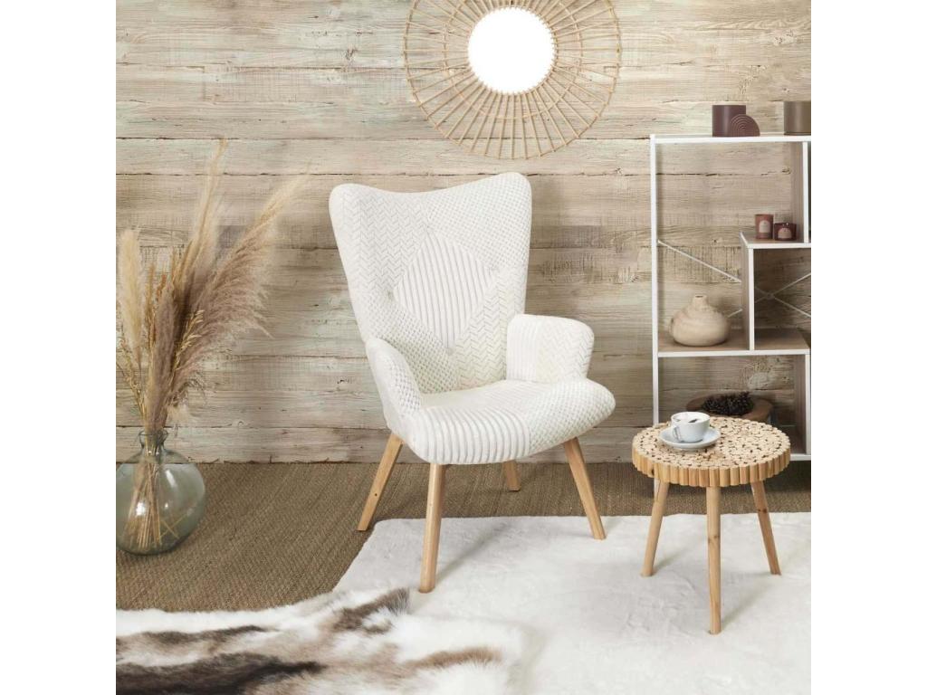 Fauteuil d'appoint beige