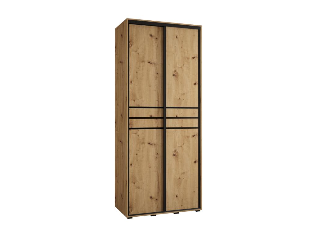 Armoire 2 portes, noire