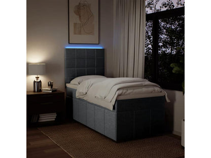 Matelas en tissu, 80 x 200 cm, gris