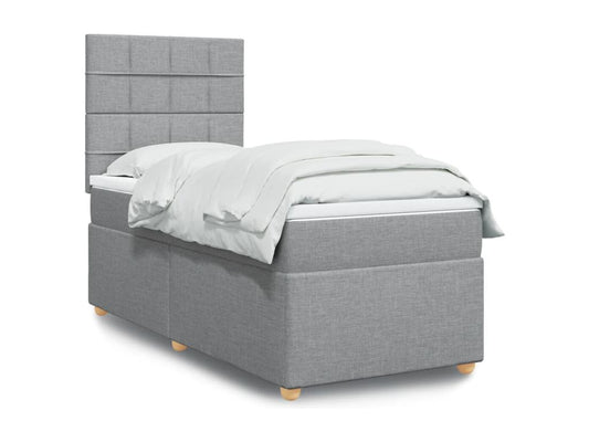 Matelas en tissu, 90 x 190 cm, gris
