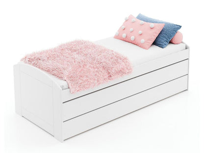 Cadre de lit enfant, 594 x 204 x 70 cm, blanc