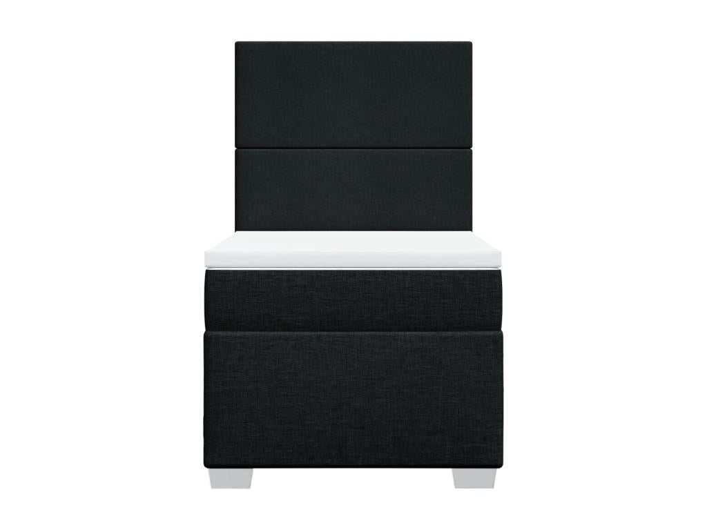 Matelas en tissu, 90 x 200 cm, noir