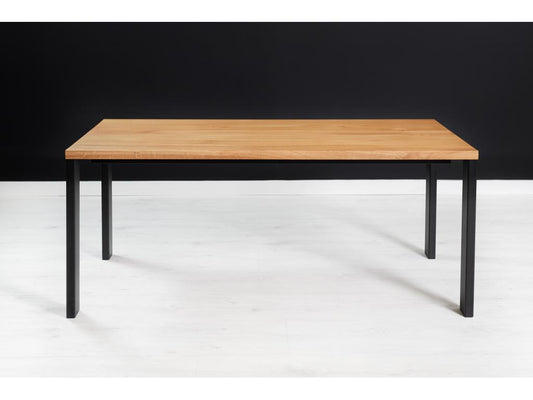 Table en chêne, noire