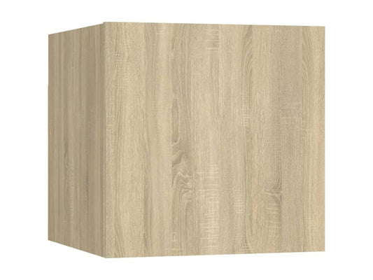 Ensemble de 3 pièces en chêne, brun