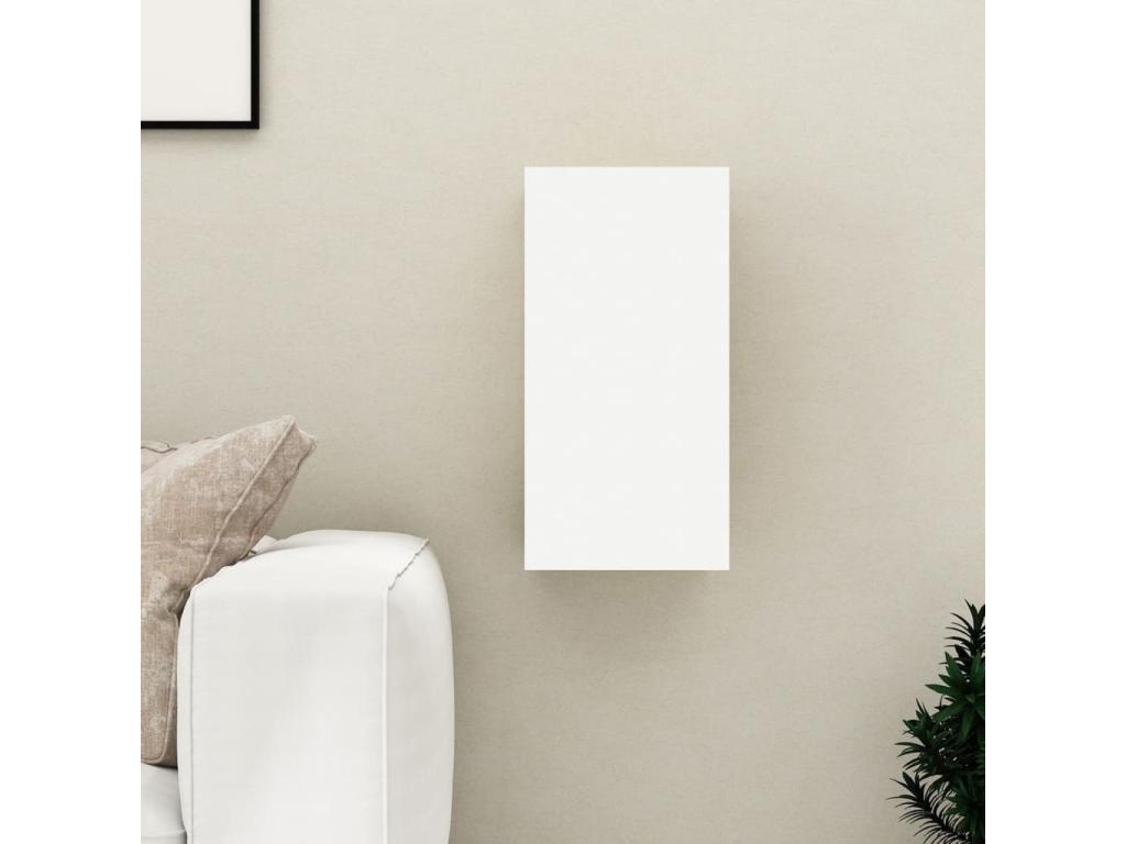 Produit en bois de chêne, 30,5 x 30 x 60 cm, blanc