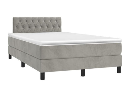 Matelas en velours, 120 x 200 cm, blanc