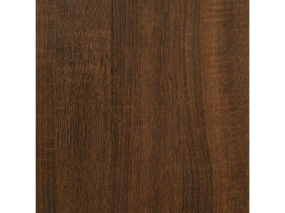 Ensemble de 5 pièces en bois d'ingénierie, brun