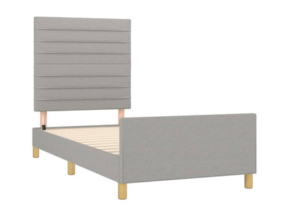 Matelas en tissu, 80 x 200 cm, gris
