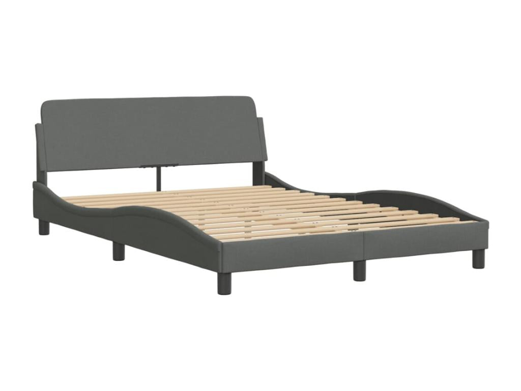 Matelas en tissu, 140 x 190 cm, gris