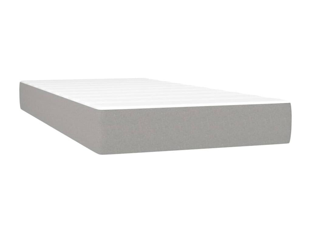 Matelas en tissu, 100 x 200 cm, gris