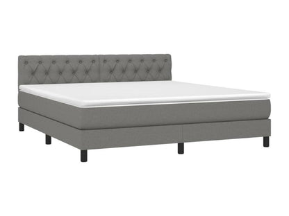 Matelas en tissu, 160 x 200 cm, gris