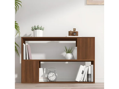 Bibliothèque en bois composite, 100 x 24 x 63 cm, marron