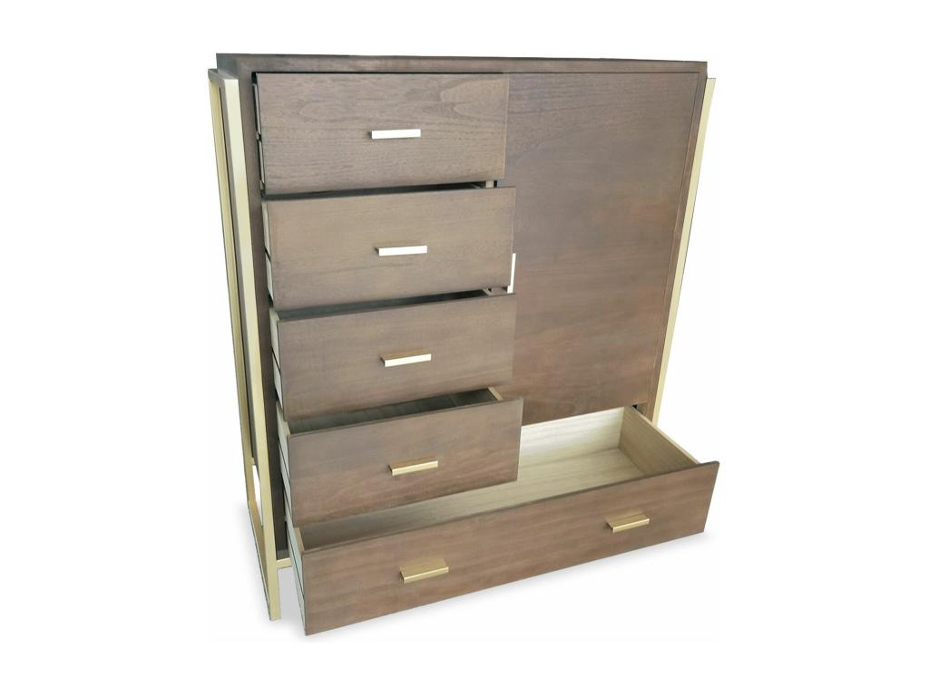 Buffet à une porte, marron