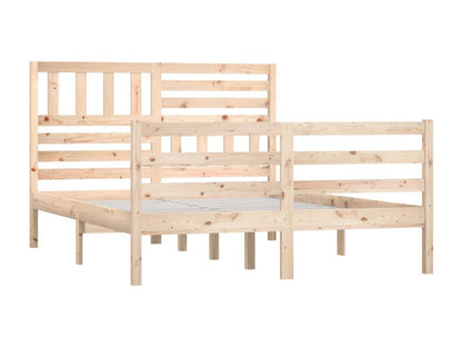 Matelas en bois massif, 150 x 200 cm, marron