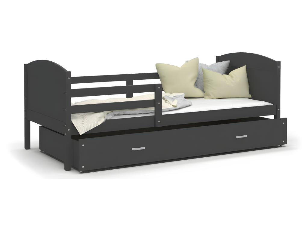 Matelas 7 cm d'épaisseur, 90 x 190 cm, gris